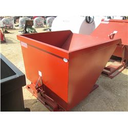 STANDARD DUTY 2 CUBIC YARD SELF DUMPING HOPPER, 4,000# CAP