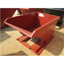 STANDARD DUTY 1 CUBIC YARD STACKABLE SELF DUMPING HOPPER, 4,000# CAP