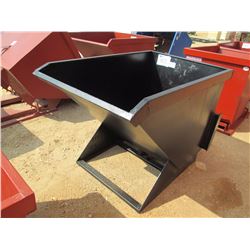 1.5 CUBIC YARD TRASH HOPPER (MOUNTS TO SKID STEER)