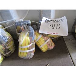 (4) 2" RACKET TIE DOWN STRAPS