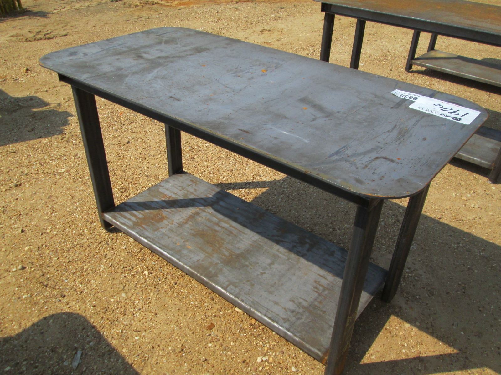 HEAVY DUTY 30 X 57 WELDING SHOP TABLE WITH SHELF