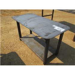 HEAVY DUTY 30 X 57 WELDING SHOP TABLE WITH SHELF