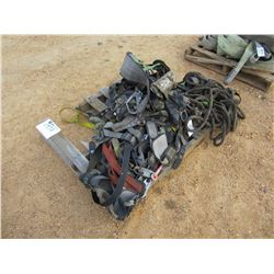 (1) PALLET SAFETY BELT & MISC TOOL BAGS