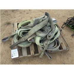 (1) PALLET MISC SIZE & LENGTH NYLON CHOKER