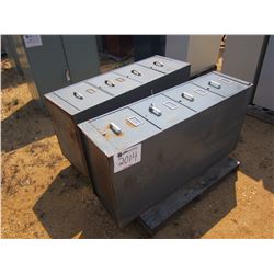 (2) 4 DRAWER FILE CABINETS