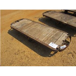 32" X 6' WOODEN CART