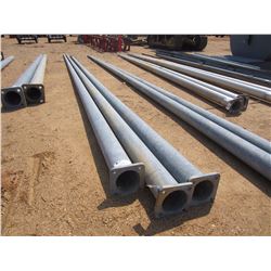 (3) 40' GALV LIGHT POLES