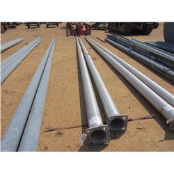 (2) 33' ALUMINUM TAPER POLES