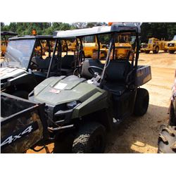 POLARIS RANGER 500 SIDE BY SIDE, - 4X4, GAS ENGINE, CANOPY, METER READING 1,150 HOURS