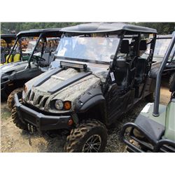 2016 CUB CADET CHALLENGER 750 SIDE BY SIDE, VIN/SN:WCMDW7214GA000169 - CREW CAB, 4X4, GAS ENGINE, CA