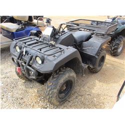 YAMAHA FOUR WHEELER, - GAS ENGINE, 4X4, METER READING 3,102 HOURS