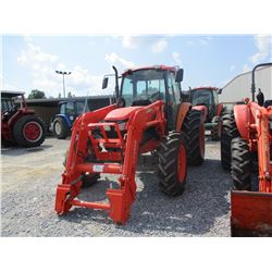 KUBOTA M9540 FARM TRACTOR, VIN/SN:59068 3 PTH, PTO, 3 REMOTES, LA1353A FRONT END LOADER ATTACHMENT, 