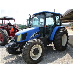 NEW HOLLAND TL100A FARM TRACTOR, VIN/SN:HJJ011881 - MFWD, 3 PTH, PTO, 3 REMOTE, ECAB W/AIR, 18.4R30 