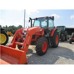 2013 KUBOTA M110GX FARM TRACTOR, VIN/SN:509000 - MFWD, 3 PTH, PTO, 2 REMOTES, LA1954 FRONT LOADER AT
