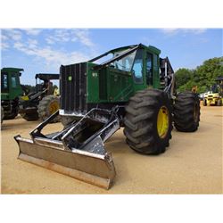 2013 JOHN DEERE 648H SKIDDER, VIN/SN:654291 - GRAPPLE, DUAL ARCH, WINCH, ECAB W/AIR, 30.5L-32 TIRES,