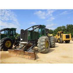 2013 JOHN DEERE 648H SKIDDER, VIN/SN:652185 - GRAPPLE, DUAL ARCH, WINCH, ECAB W/AIR, 30.5-32 TIRES, 