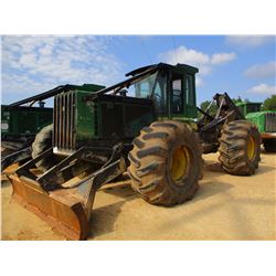 2006 JOHN DEERE 648G III SKIDDER, VIN/SN:605674 - GRAPPLE, DUAL ARCH, WINCH, ECAB W/AIR, 30.5-32 TIR