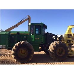 2013 JOHN DEERE 843K FELLER BUNCHER, VIN/SN:651354 - FD22 CENTER POST SAW HEAD ECAB W/AIR, 28LX26 TI
