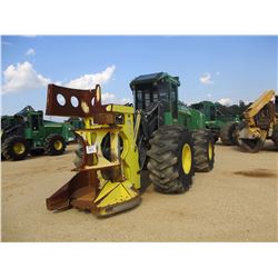 2013 JOHN DEERE 643K FELLER BUNCHER, VIN/SN:651593 - JOHN DEERE FD45 SAW HEAD, ECAB W/AIR, 28L-26 TI