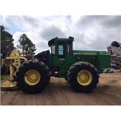 2011 JOHN DEERE 643K FELLER BUNCHER, VIN/SN:634857 - FD45 BUNCHING SAW HEAD, ECAB W/AIR, 30.5X32 TIR
