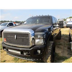 2015 FORD F250 PLATINUM PICKUP, VIN/SN:1FT7W2BT5FED49988 - 4X4, CREW CAB, POWER STROKE DIESEL ENG, A