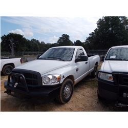 2008 DODGE RAM 2500 HD PICKUP, VIN/SN:3D7KR26A58G139676 - CUMMINS TURBO DIESEL, A/T, ODOMETER READIN