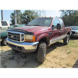 2000 FORD F250 PICKUP, VIN/SN:1FTNX21F9YEB17851 - 4X4, EXTENDED CAB, FOR POWERSTROKE V8 DIESEL ENGIN