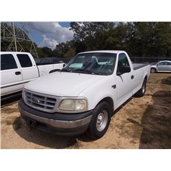 1999 FORD F150 PICKUP, VIN/SN:1FTRF17W4XKA52039 - TRITON V8 GAS ENGINE, A/T, LONG BED, ODOMETER READ