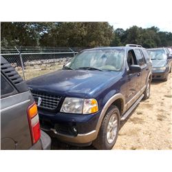 2004 FORD EXPLORER, VIN/SN:1FMZU74W24UA45227 - V8 GAS ENGINE, A/T, ODOMETER READING 172,016 MILES