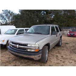 2006 CHEVROLET TAHOE, VIN/SN:1GNEC13T86J106389 - V8 GAS ENGINE, A/T, ODOMETER READING 221,584 MILES