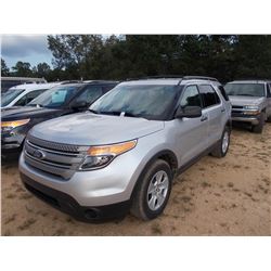 2014 FORD EXPLORER SUV, VIN/SN:1FM5K7B86EGA85447 - V6 GAS ENG, A/T, ODOMETER READING 169,606 MILES
