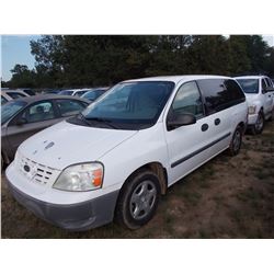 2006 FORD FREESTAR PASSENGER VAN, VIN/SN:2FTZA54646BA19349 - V6 GAS ENG, A/T, ODOMETER READING 33,57