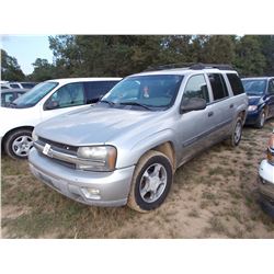 2004 CHEVROLET TRAILBLAZER, VIN/SN:1GNESV6S546147715 - V6 GAS ENGINE, A/T