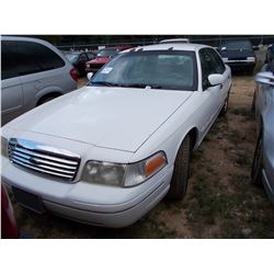 2003 FORD CROWN VICTORIA LX SEDAN, VIN/SN:2FAFP74W73X170560 - V8 GAS ENGINE, AUTO TRANS, ODOMETER RE