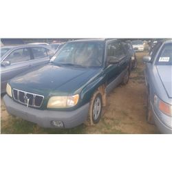 2001 SUBARU FORESTER AWD, VIN/SN:JF1SF63501H765140 - V6 GAS ENGINE, A/T, ODOMETER READING118,515 MIL
