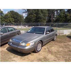 2000 MERCURY GRAND MARQUIS GS SEDAN, VIN/SN:2MEFM74W1YX618185 - V8 GAS ENGINE, AUTO TRANS, ODOMETER 