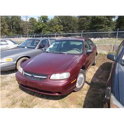 2001 CHEVROLET MALIBU, VIN/SN:1G1ND52J816183913 - V6 GAS ENGINE, A/T, ODOMETER READING 173,810 MILES