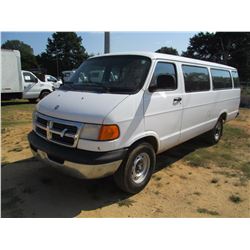 2002 DODGE PASSENGER VAN, VIN/SN:285WB35Z02K111784 - GAS ENG, A/T, 14 PASSENGER, ODOMETER READING 24