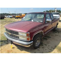 1993 CHEVROLET 1500 PICKUP, VIN/SN:2GCEC19Z6P1142579 - EXT CAB, GAS ENG, A/T, ODOMETER READING 126,7