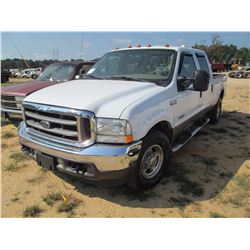 2003 FORD F250 PICKUP, VIN/SN:1FTNW20P73EB67136 -CREW CAB, POWER STROKE DIESEL ENG, A/T, ODOMETER RE