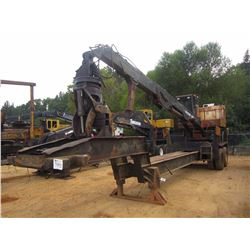 PRENTICE 210D LOG LOADER, VIN/SN:A1083 - JD DIESEL ENG, ECAB, MTD ON PITTS T/A TRAILER, S/N 177145, 