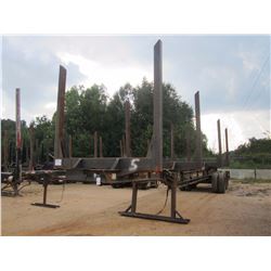 - LOG TRAILER, T/A, 4 BOLSTER, 11R24.5 TIRES (BILL OF SALE ONLY)