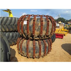 (2) 30.5-32 TIRE W/RIM, SKIDDER TIRE TRACK