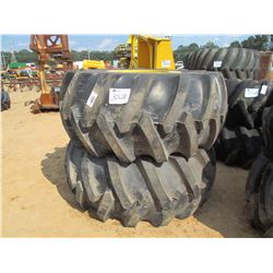 (2) 30.5L-32 SKIDDER TIRES W/SWEDA RIMS, FITS DEERE & TIGERCAT