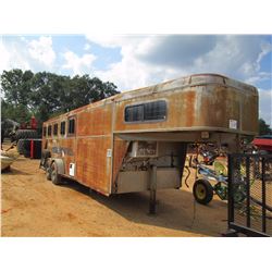 2001 TOWLITE STOCK TRAILER, VIN/SN:1T9GH212X11613314 - T/A, 4 HORSE, 750-16 TIRES