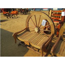 WAGON WHEEL BENCH