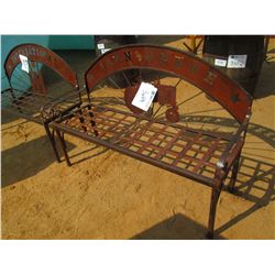 JOHN DEERE TRACTOR METAL BENCH