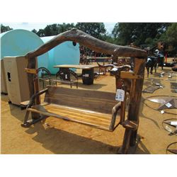 6.5' WOOD SWING W/ SUPPORT POST