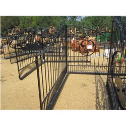 16' SKULL SCENE IRON GATE W/POST