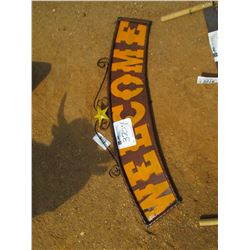 WELCOME METAL SIGN